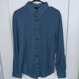 Brooks Brothers Slate Blue Casual Button-Down Shirt